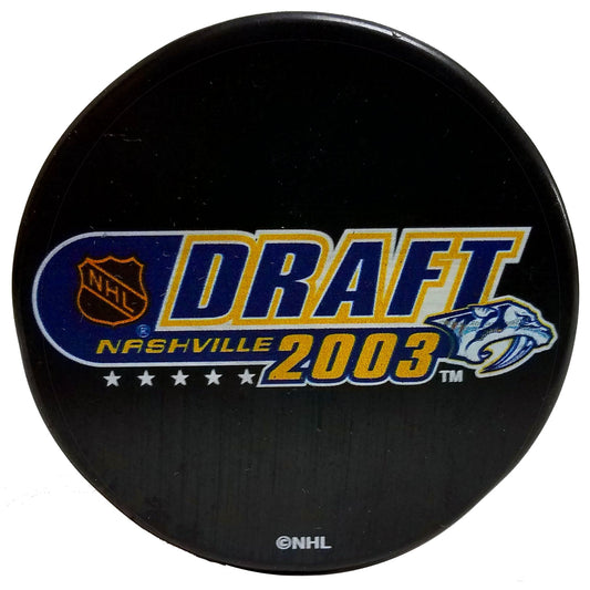 2003 NHL Draft Collectible Hockey Puck- Nashville