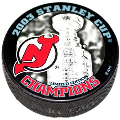 New Jersey Devils 2003 Stanley Cup Champions Collectible Hockey Puck