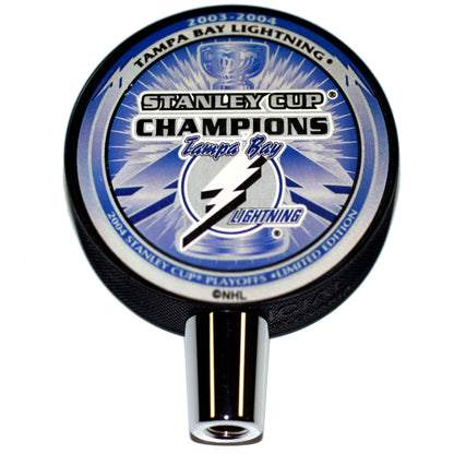 Tampa Bay Lightning 2004 Stanley Cup Champions Hockey Puck Beer Tap Handle