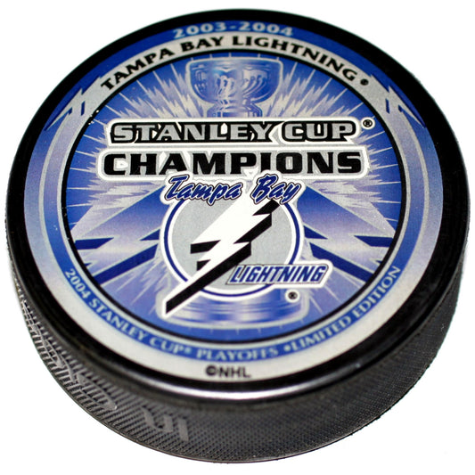 Tampa Bay Lightning 2004 Stanley Cup Champions Collectible Hockey Puck