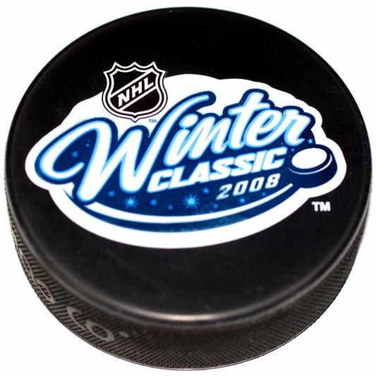 2008 NHL Winter Classic Souvenir Style Collectible Hockey Puck -Pittsburgh Penguins vs the Buffalo Sabres-