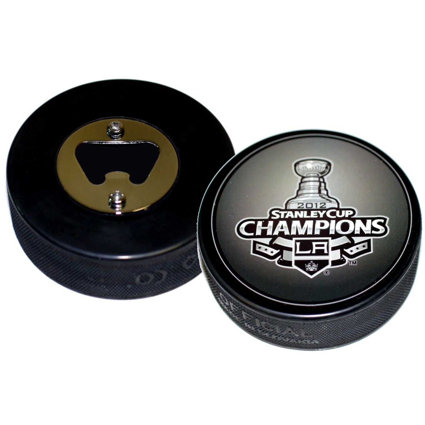 Los Angeles Kings 2012 Stanley Cup Champions Hockey Puck Bottle Opener