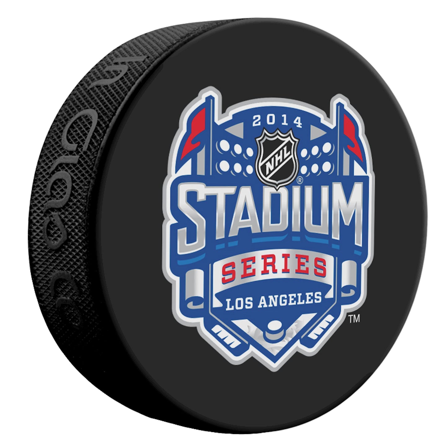 2014 NHL Los Angeles Stadium Series Souvenir Style Collectible Hockey Puck