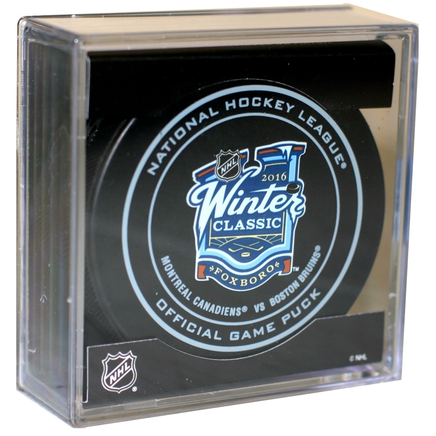 2016 NHL Winter Classic Game Style Collectible Hockey Puck -Montreal Canadiens vs Boston Bruins-