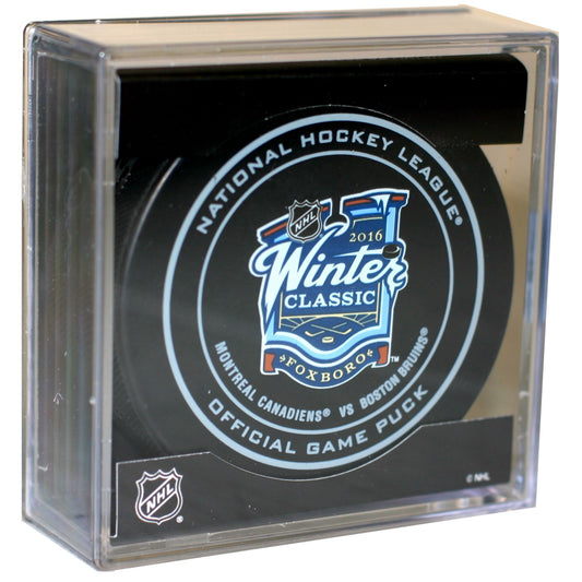 2016 NHL Winter Classic Game Style Collectible Hockey Puck -Montreal Canadiens vs Boston Bruins-