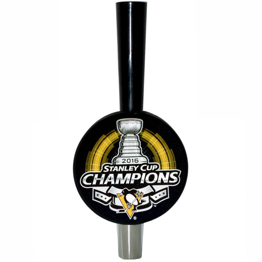 Pittsburgh Penguins 2016 Stanley Cup Champions Tall-Boy Hockey Puck Beer Tap Handle