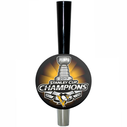 Pittsburgh Penguins 2017 Stanley Cup Champions Tall-Boy Hockey Puck Beer Tap Handle