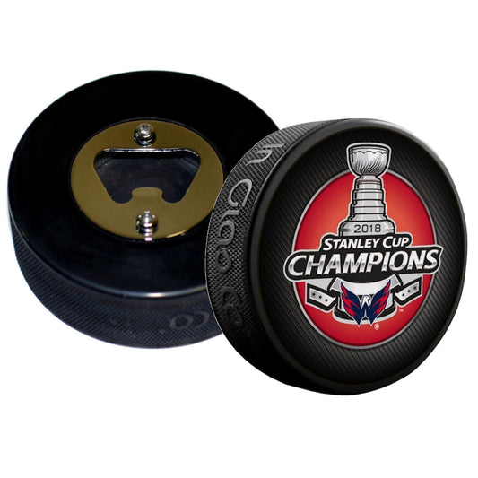 Washington Capitals 2018 Stanley Cup Champions Hockey Puck Bottle Opener