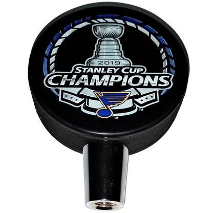 St. Louis Blues 2019 Stanley Cup Champions Hockey Puck Beer Tap Handle