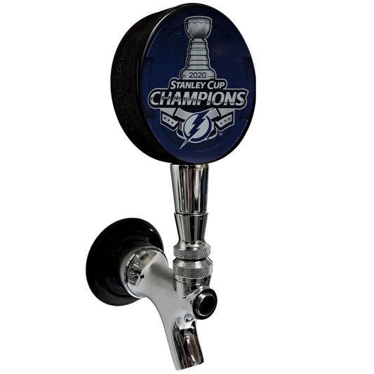 Tampa Bay Lightning 2020 Stanley Cup Champions Hockey Puck Beer Tap Handle