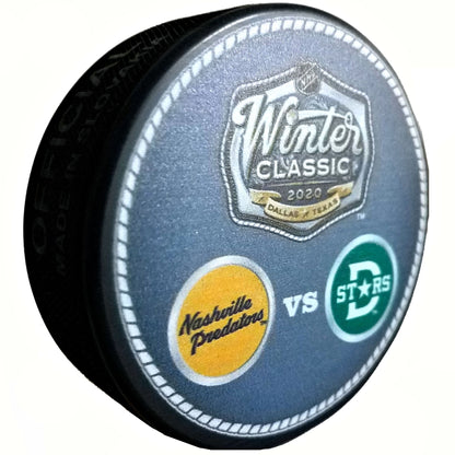 2020 NHL Winter Classic Dueling Collectible Hockey Puck -Nashville Predators vs Dallas Stars-