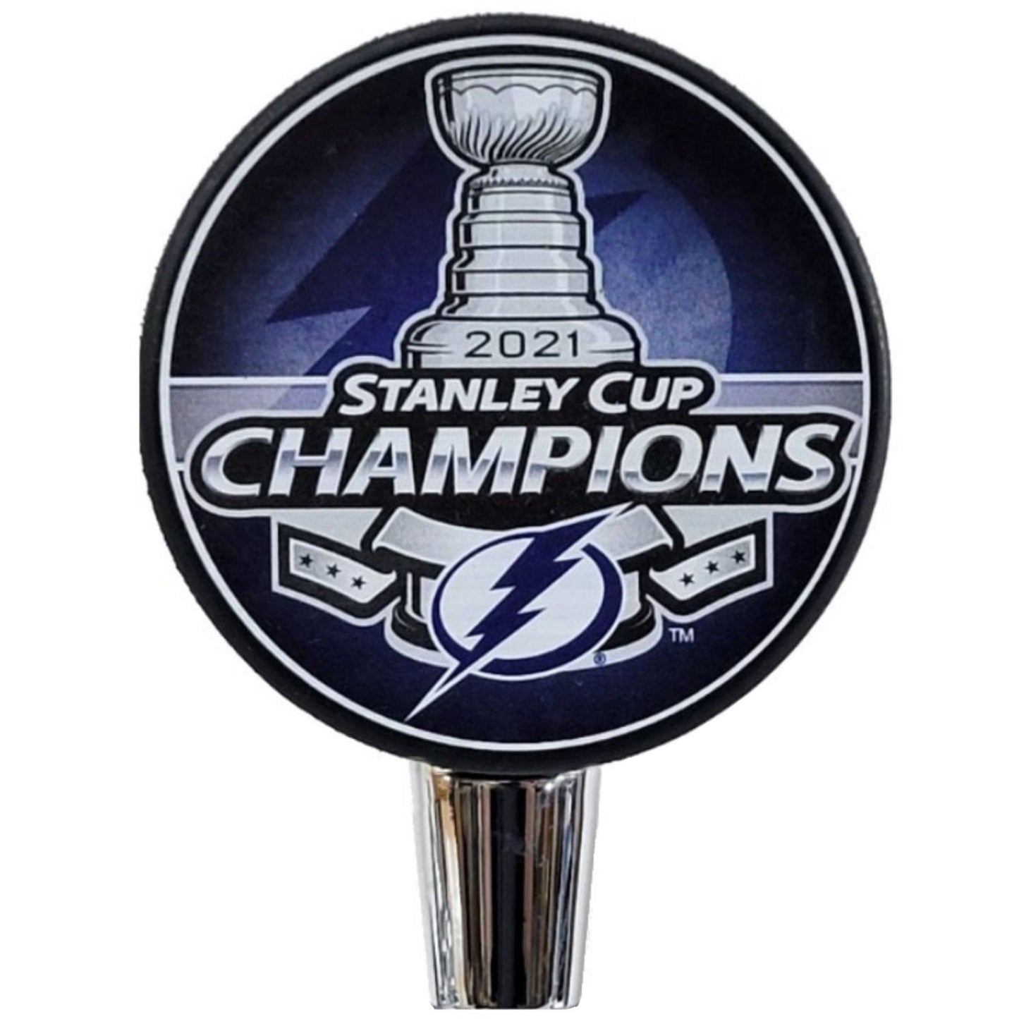 Tampa Bay Lightning 2021 Stanley Cup Champions Hockey Puck Beer Tap Handle