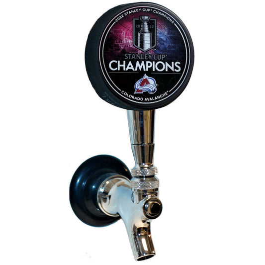 Colorado Avalanche 2022 Stanley Cup Champions Hockey Puck Beer Tap Handle