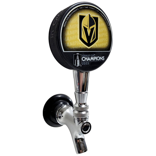 Vegas Golden Knights 2023 Stanley Cup Champions Hockey Puck Beer Tap Handle