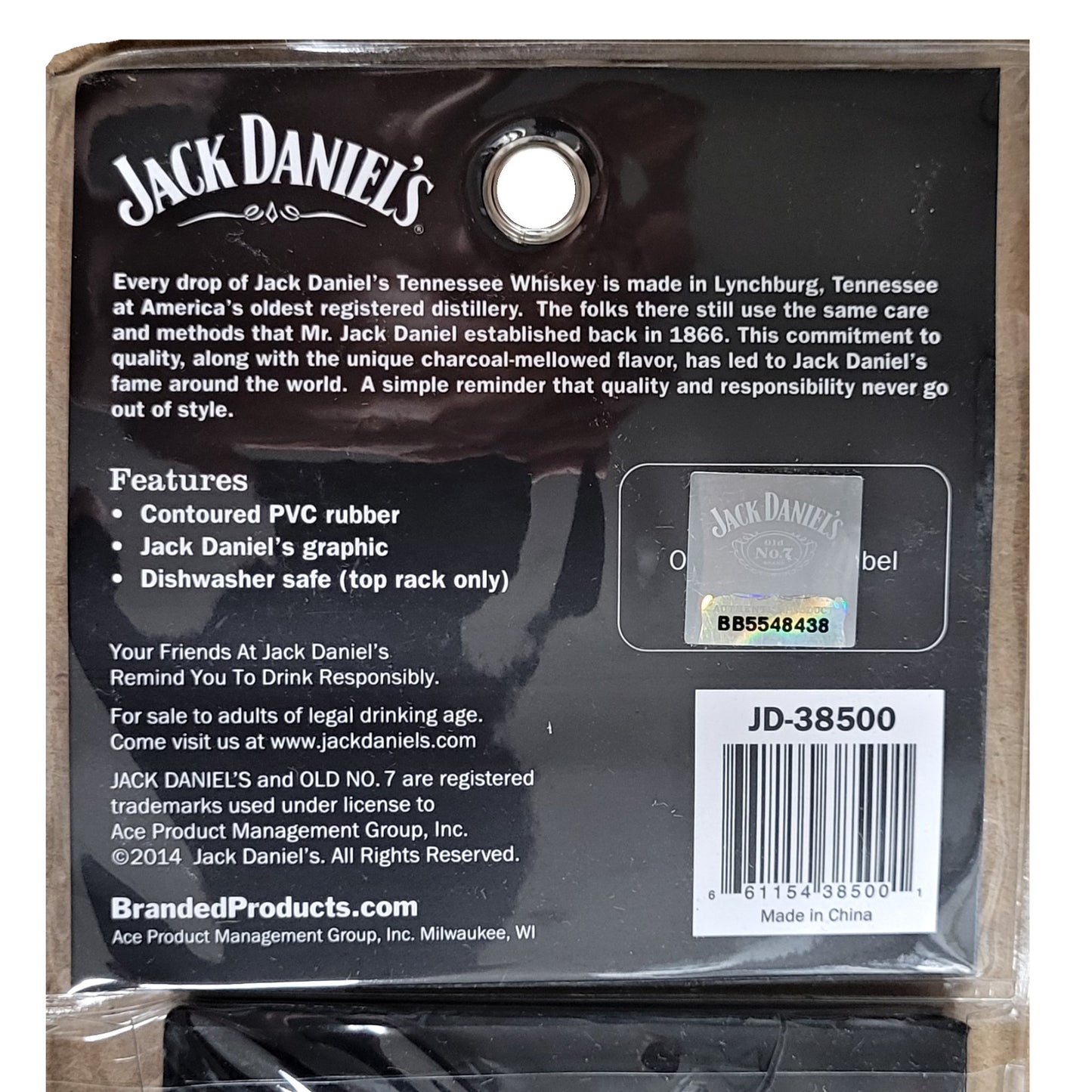 Jack Daniels Old No.7 Black Bar Mat