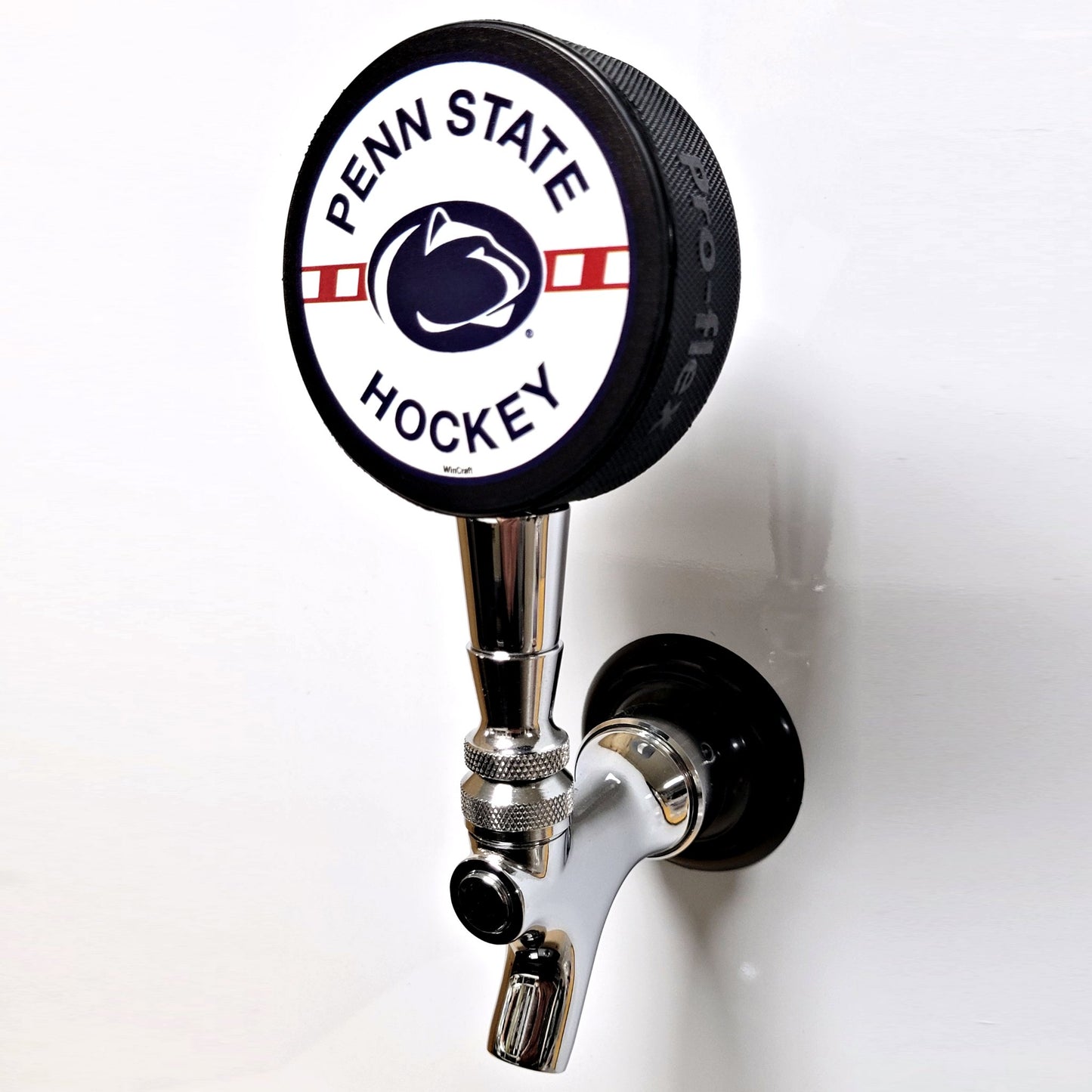 Penn State University Hockey Puck Beer Tap Handle