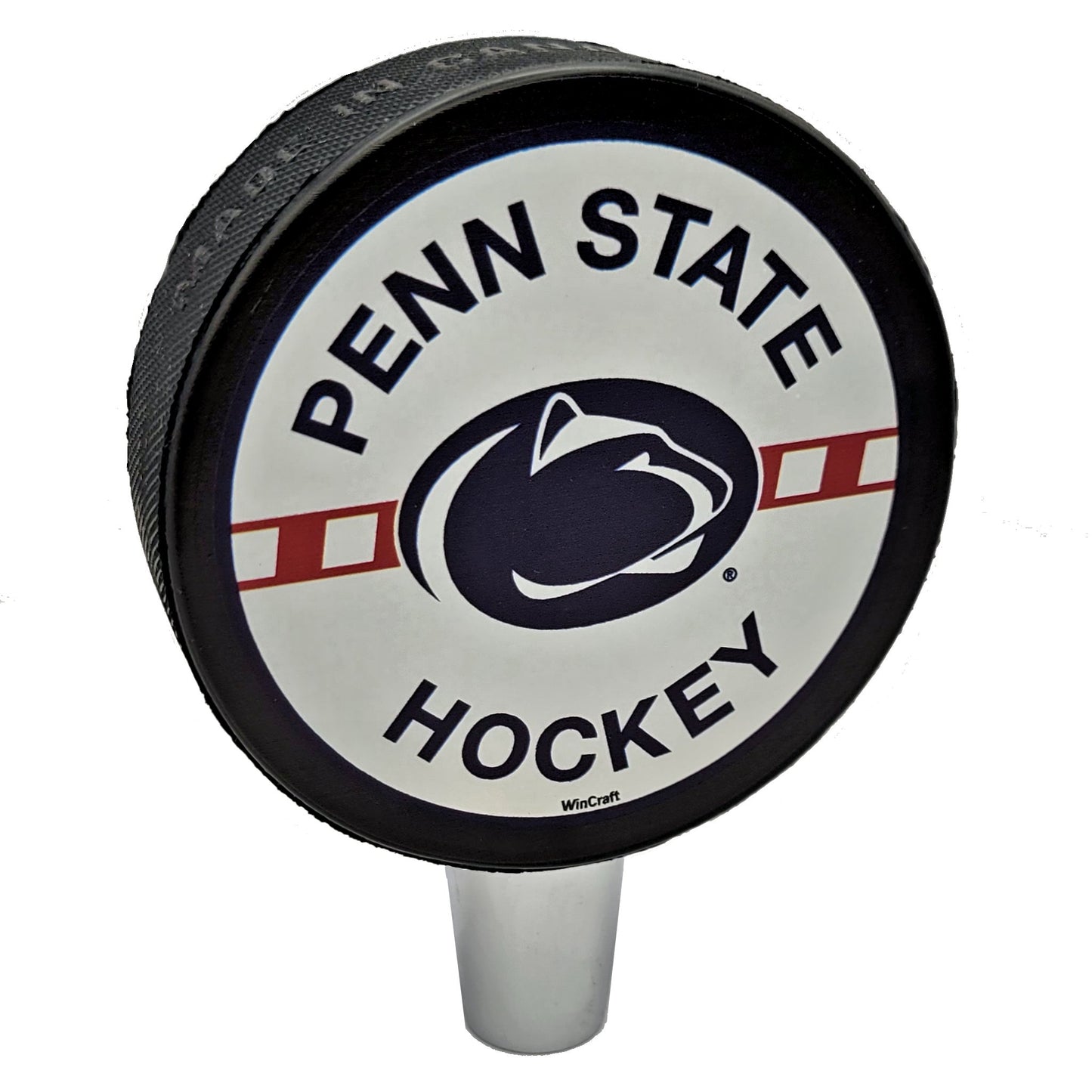 Penn State University Hockey Puck Beer Tap Handle