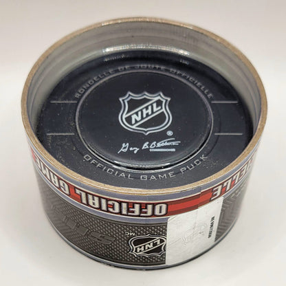 2010 NHL Winter Classic Game Style Hockey Puck In Collectors Tube