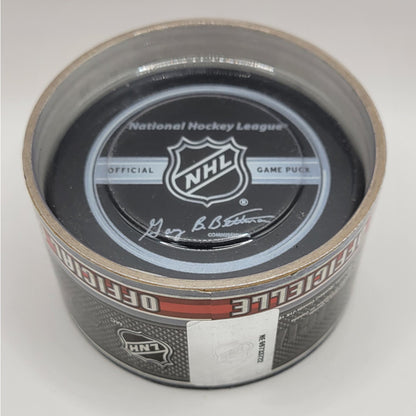 2009 NHL Winter Classic Game Style Hockey Puck In Collectors Tube