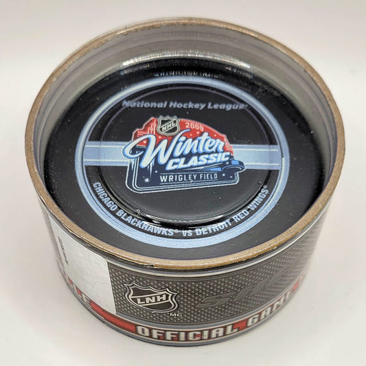 2009 NHL Winter Classic Game Style Hockey Puck In Collectors Tube