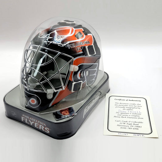 Philadelphia Flyers Doug Favell Autographed Mini Helmet With COA