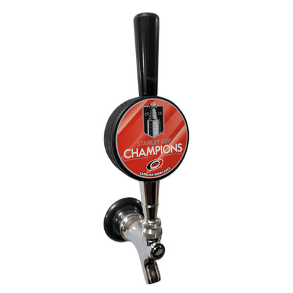 2026 Carolina Hurricanes Stanley Cup Champions Tall-Boy Hockey Puck Beer Tap Handle