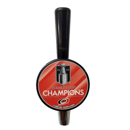 2026 Carolina Hurricanes Stanley Cup Champions Tall-Boy Hockey Puck Beer Tap Handle