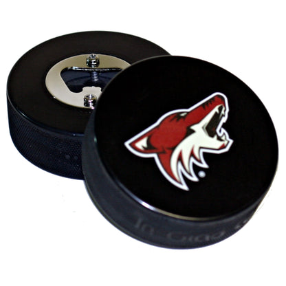 Arizona Coyotes Throwback Logo Basic Series Hockey Puck Bottle Opener