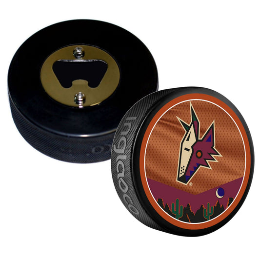 Arizona Coyotes Reverse Series Hockey Puck Bottle Opener