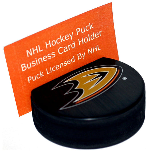 Anaheim Ducks Basic Series Hockey Puck Business Card Holder