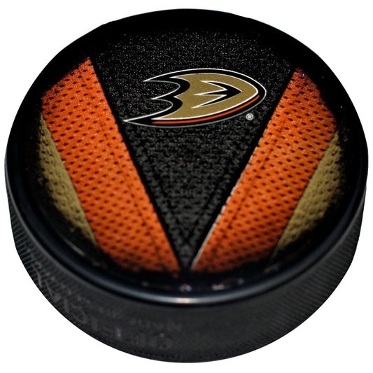 Anaheim Ducks Stitch Series Collectible Hockey Puck