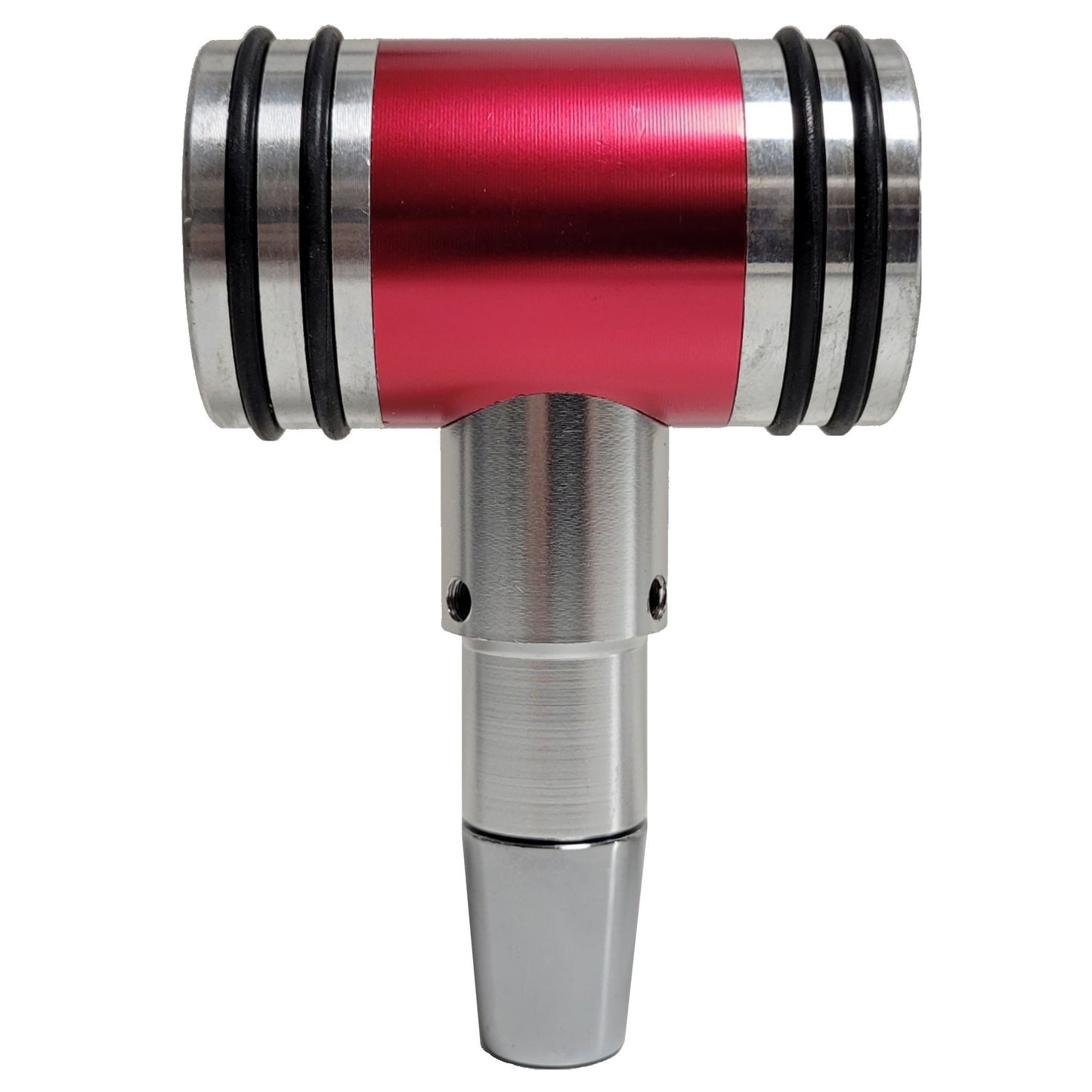 Speed Series Machined Red and Silver Gear Shifter Beer Tap Handle