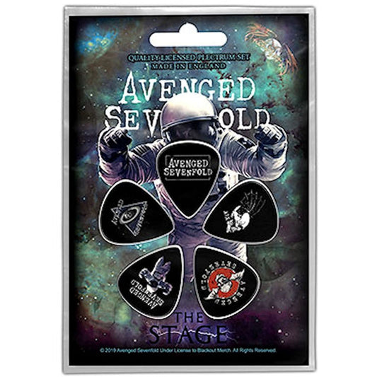 Avenged Sevenfold Collectible Rock & Roll Guitar Pick Set Of Five