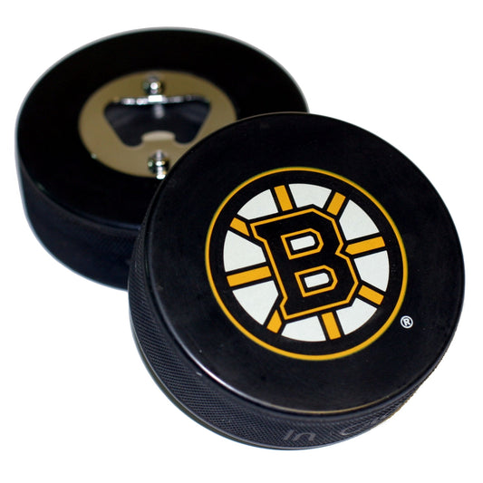 Boston Bruins Basic Series Hockey Puck Bottle Opener