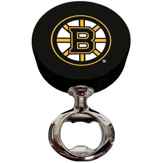 Boston Bruins FULCRUM Series Hockey Puck Bottle Opener