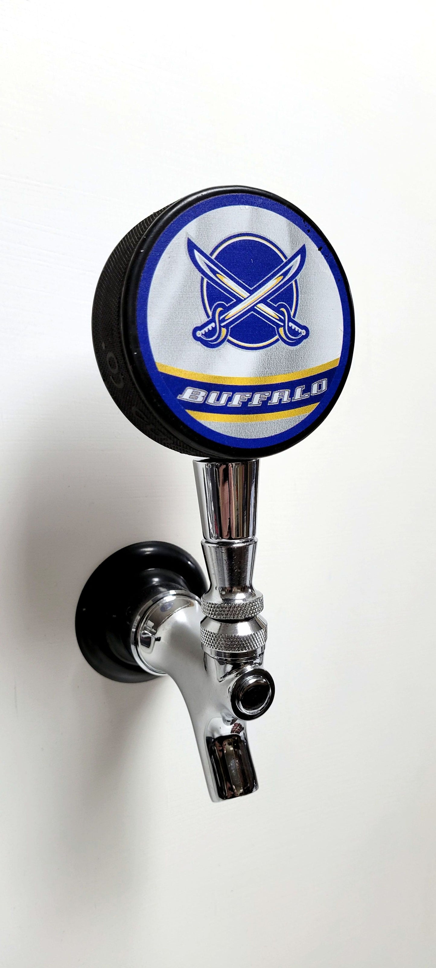 Buffalo Sabres Reverse Series Hockey Puck Beer Tap Handle