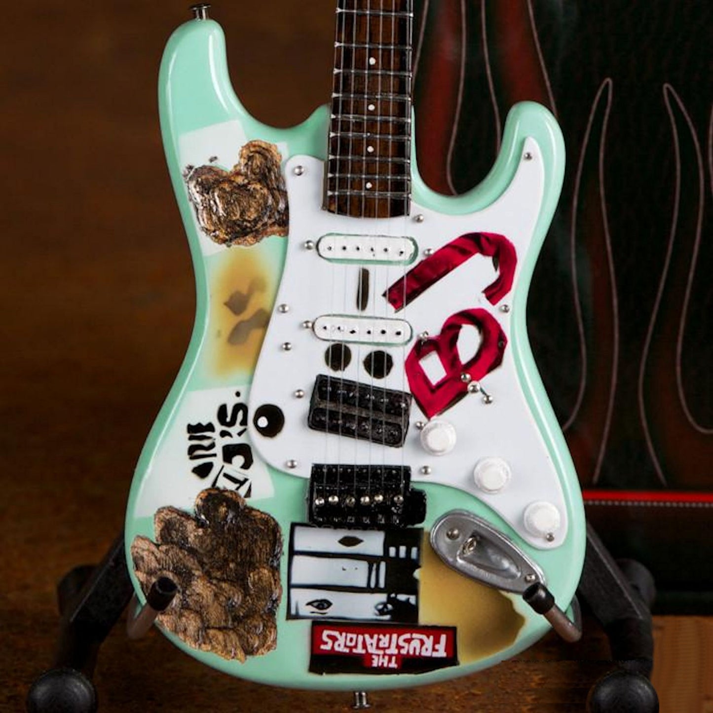 Billie Joe Armstrong Signature BJ Blue Miniature Guitar Replica