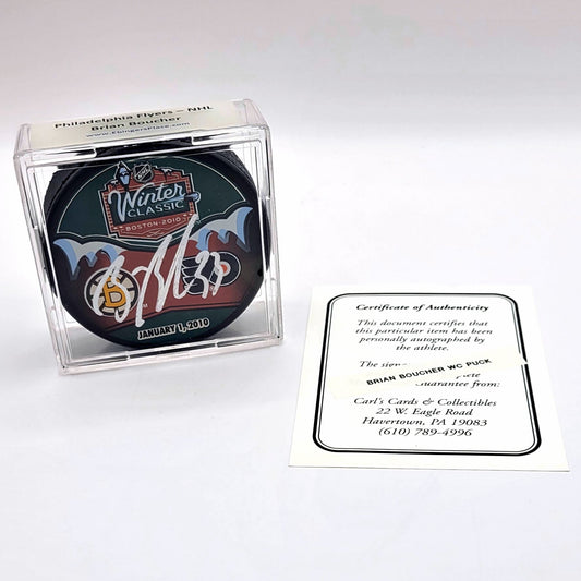 Philadelphia Flyers Brian Boucher Autographed Hockey Puck With COA