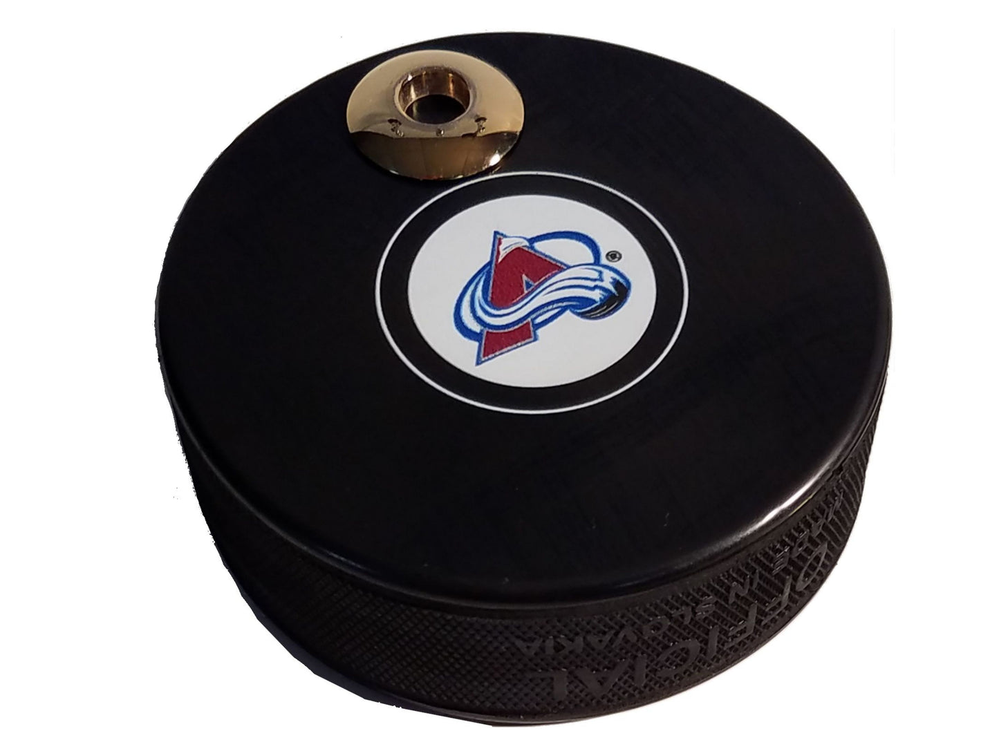 Colorado Avalanche Auto Series Artisan Hockey Puck Desk Pen Holder