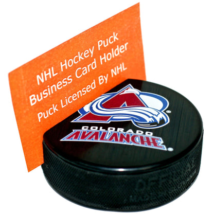 Colorado Avalanche Basic Series Hockey Puck Business Card Holder