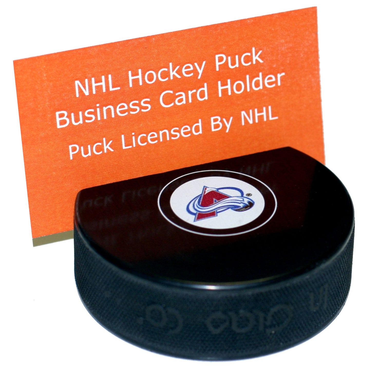 Colorado Avalanche Autograph Series Hockey Puck Business Card Holder