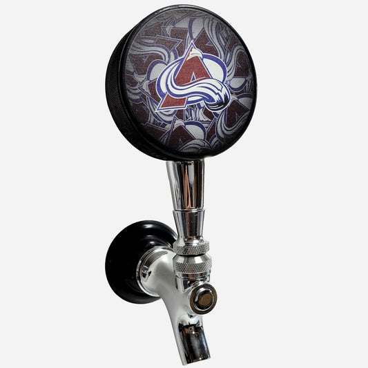 Colorado Avalanche Clone Series Hockey Puck Beer Tap Handle