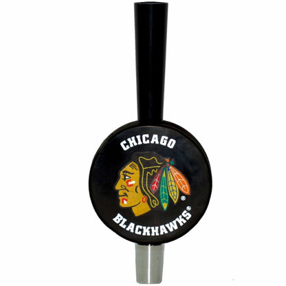 Chicago Blackhawks Tall-Boy Hockey Puck Beer Tap Handle
