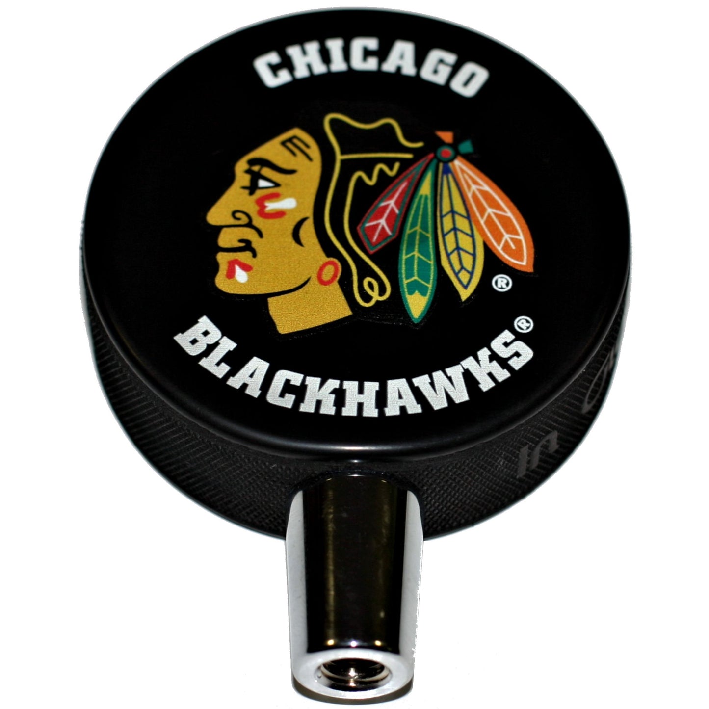 Chicago Blackhawks Basic Series Hockey Puck Beer Tap Handle