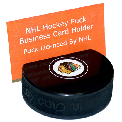Chicago Blackhawks Autograph Series Hockey Puck Business Card Holder