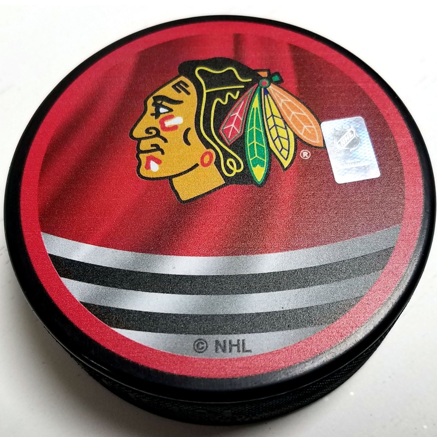 Chicago Blackhawks Reverse Retro Series Collectible Hockey Puck