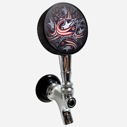 Columbus Blue Jackets Clone Series Hockey Puck Beer Tap Handle