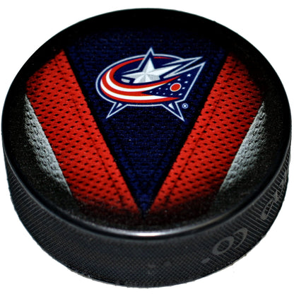 Columbus Blue Jackets Stitch Series Collectible Hockey Puck