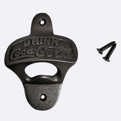 Coca-Cola Cast Iron Series Wall Mounted Man Cave Bottle Opener