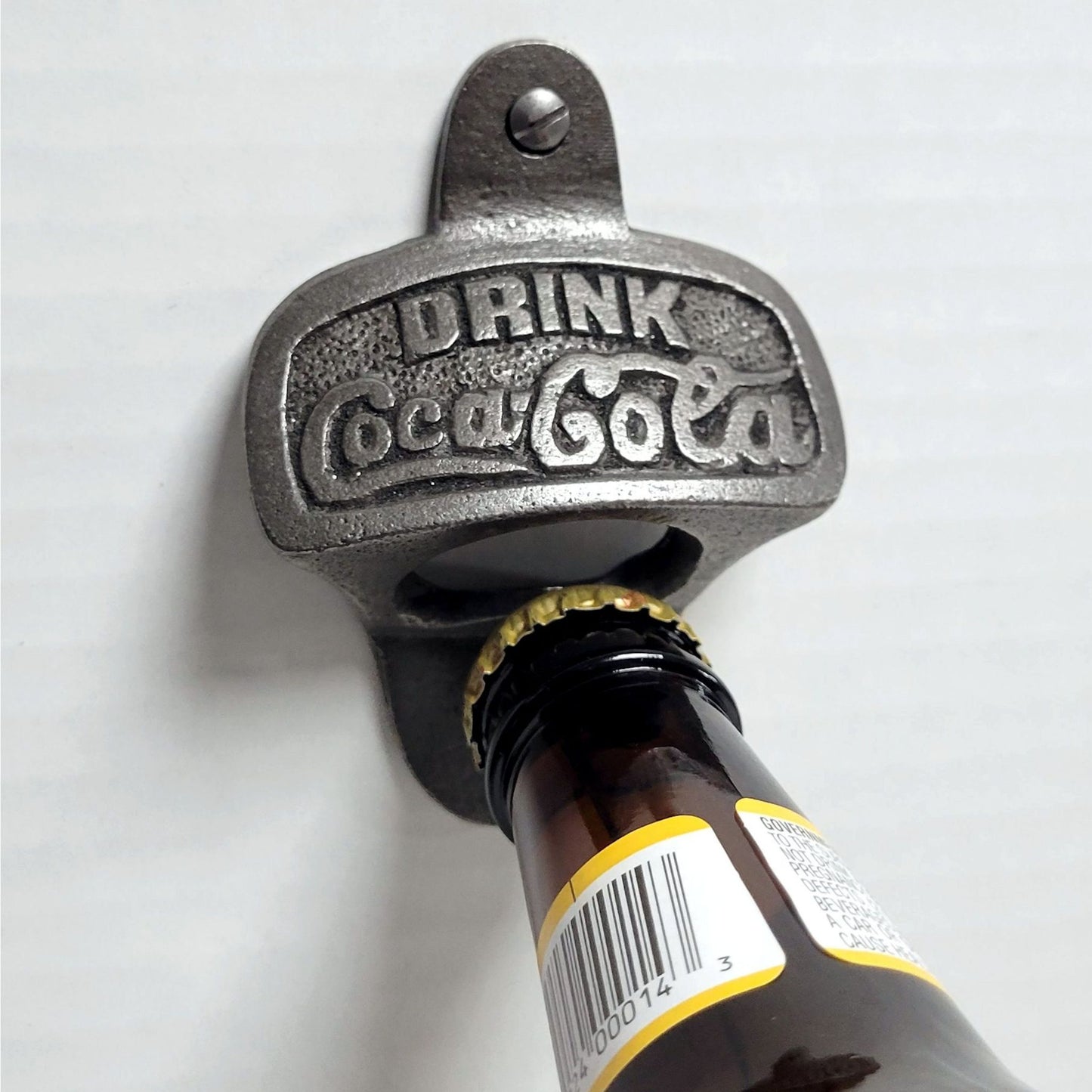 Coca-Cola Cast Iron Series Wall Mounted Man Cave Bottle Opener